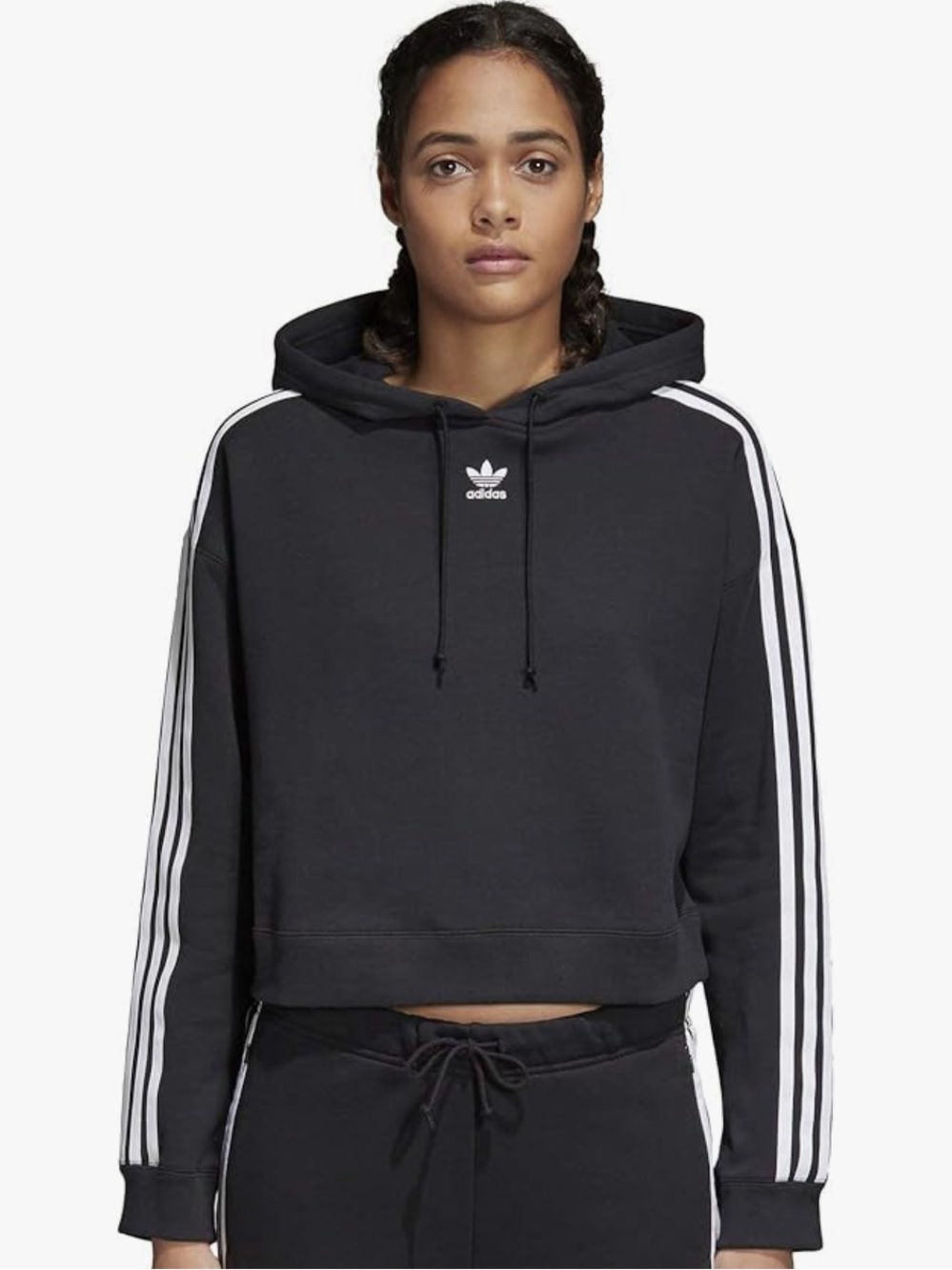 Adidas Originals Womens Cropped Hoodie